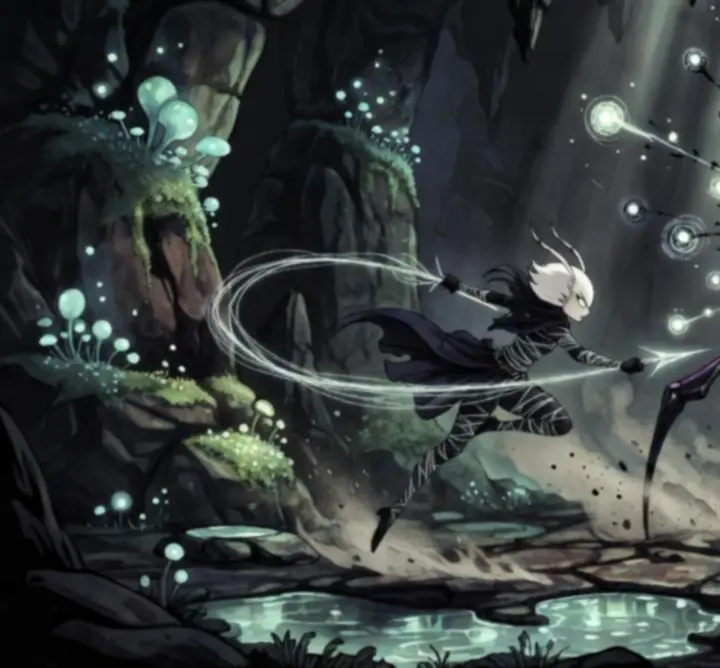 Courbe illustrative de la difficulté croissante dans Hollow Knight: Silksong.
