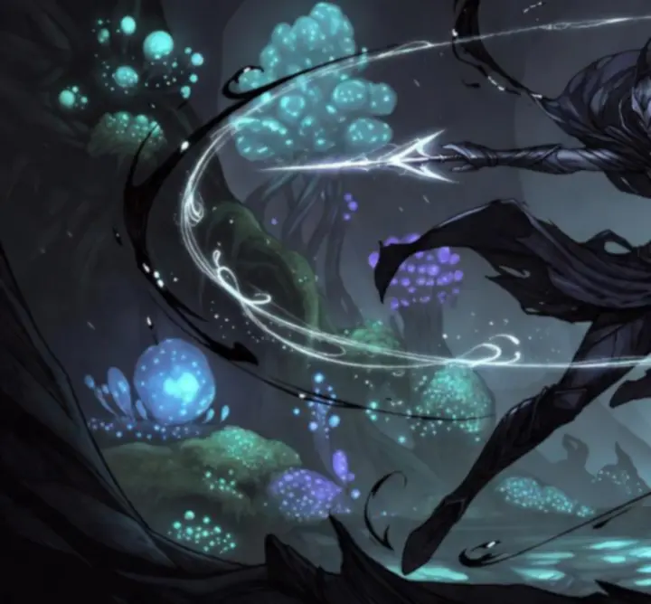Concept art de Hornet brandissant son aiguillon de soie