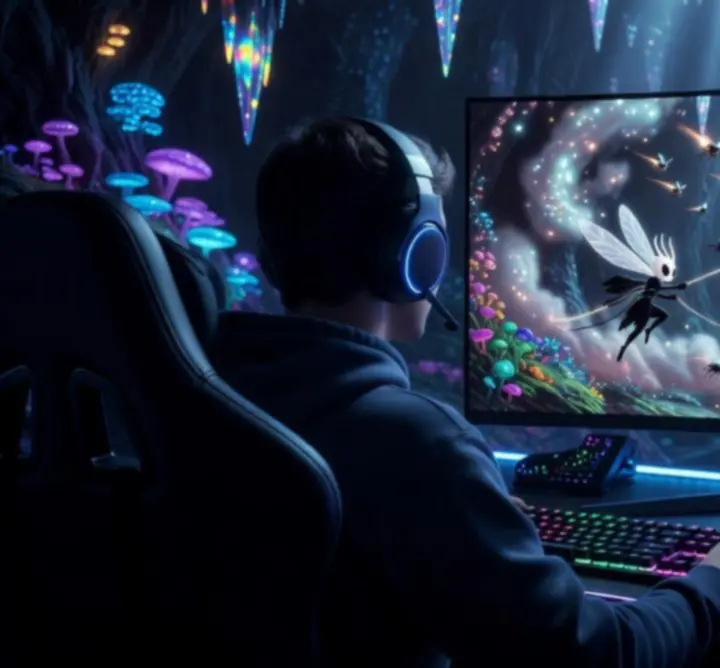Capture d'une scène de combat intense dans Hollow Knight: Silksong